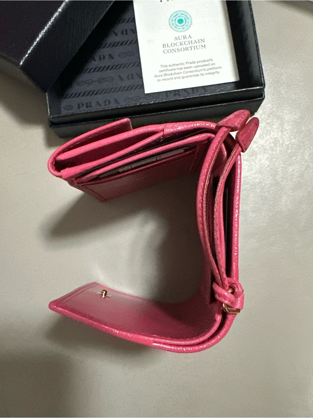 Prada small leather wallet - Picture 10 of 13